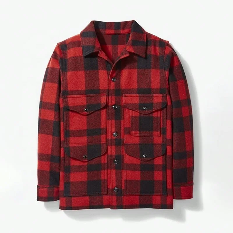 Good Sells Plus Size Plaid Coats And Jackets For Men