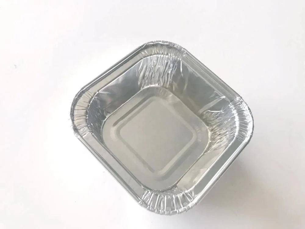 Factory custom fast food packaging disposable aluminum foil container 100ml
