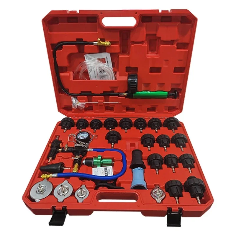 28Pcs Water Tank Leak Detector Water Tank Pumping Pressure Gauge Cooling System  Radiator Pressure Tester