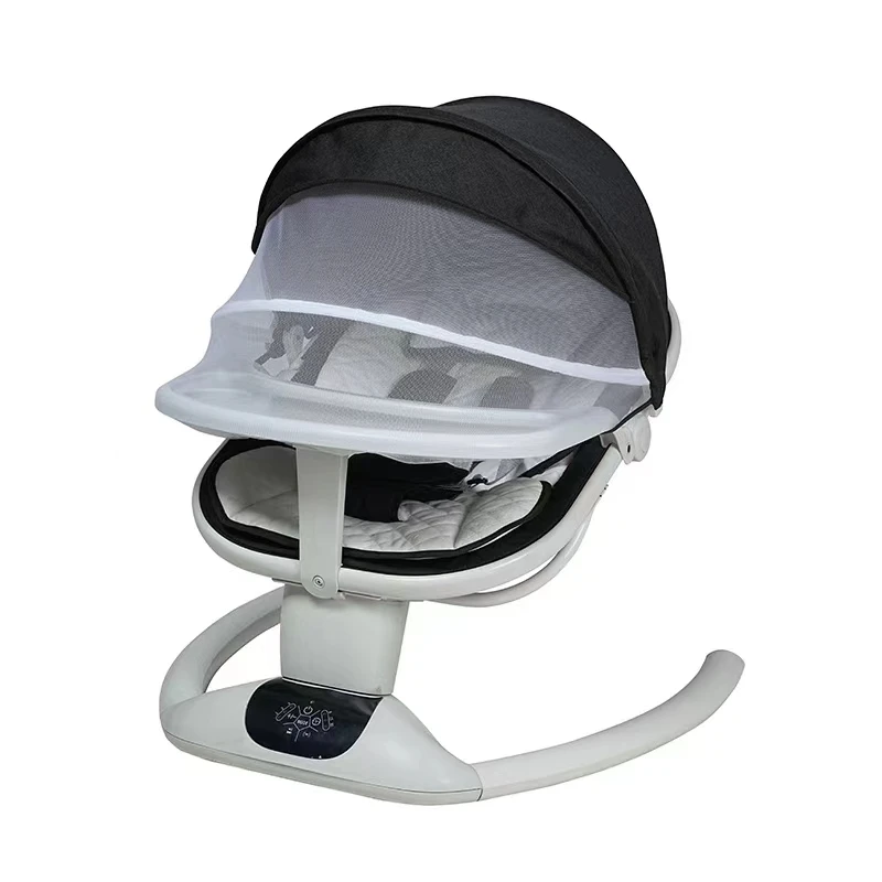 High Quality Electric Baby Swing Rocker with Dinner Tray and Mosquito Net for Indoor and Outdoor Use