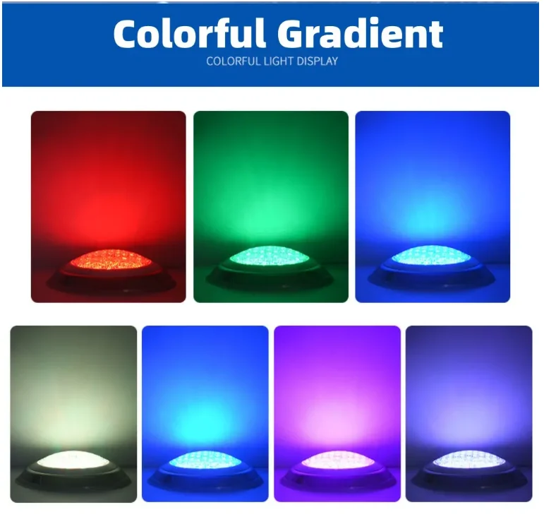 Светильники для бассейна 18 Вт LED - Spa настенный светильник IP68 RGB 7 видов цветов с пультом дистанционного управления