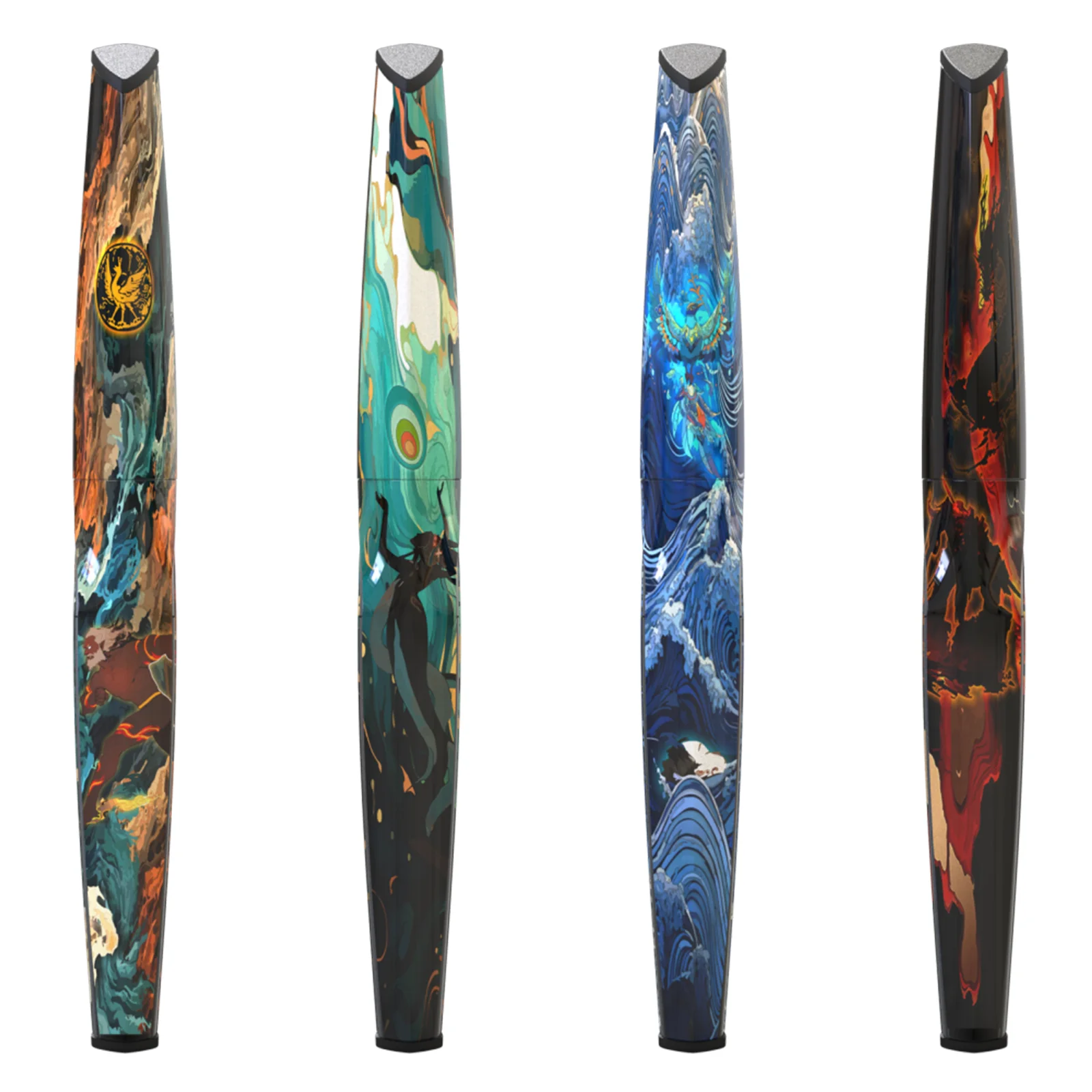 National Style Fountain Pen Write Instrument Luxury Pen With Water Transfer Printing