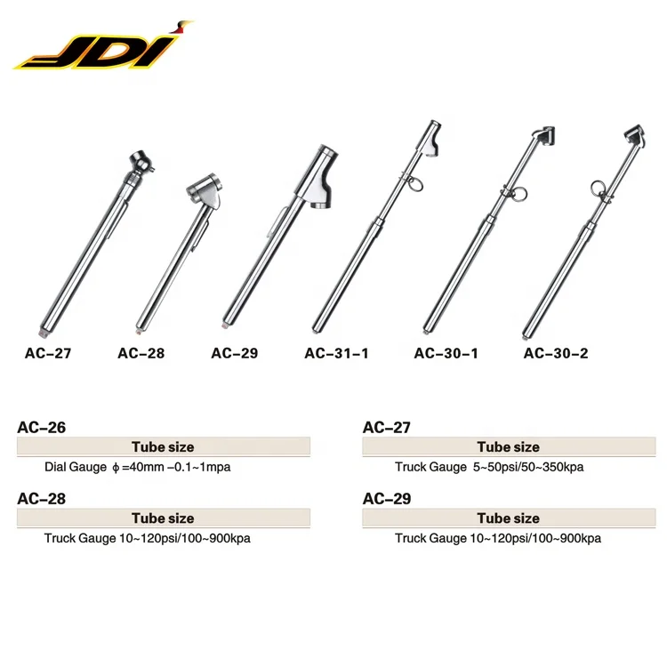 AC27-30, 5-120psi  Mechanical Car Tire Air Pressure Pencil Gauge