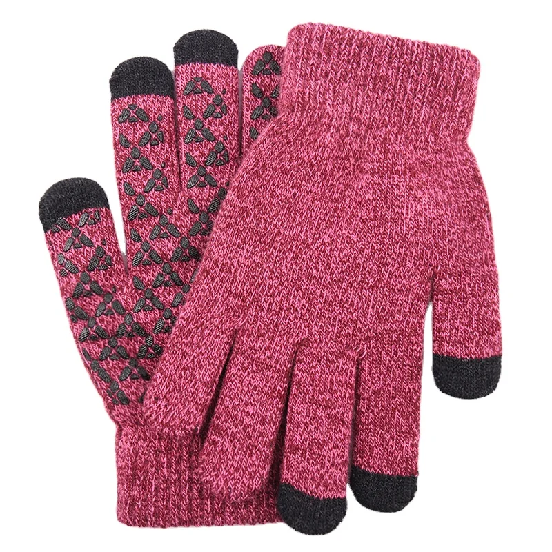 On Sale Now Custom Design Logo  Light Weight  warm winter couple plus velvet thick wool anti-slip  touch screen Gloves