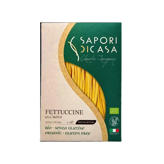 250 G Italian Pasta Brands Organic Gluten Free High Quality Italian Special Egg Pasta Fettuccine Gluten Free Organic Hand Made