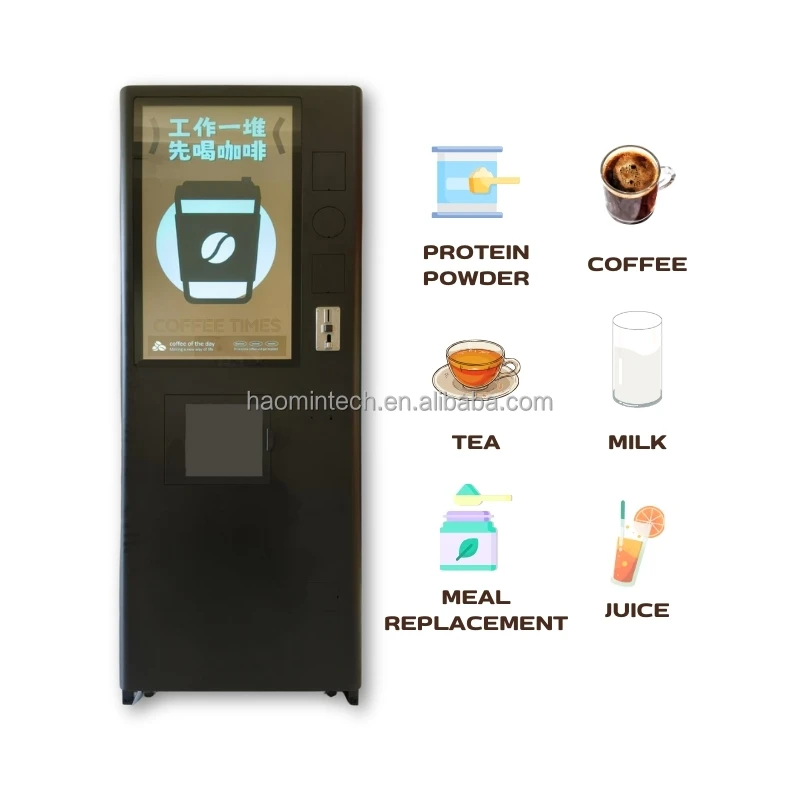 Big Capacity Multi Flavor Instant Coffee Vending Machine Automatic Instant Beverages  Maker