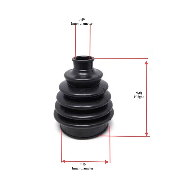 Custom new split auto rubber air drive shaft dust axle front inner outer cv ball jiont boot 43447-OK020