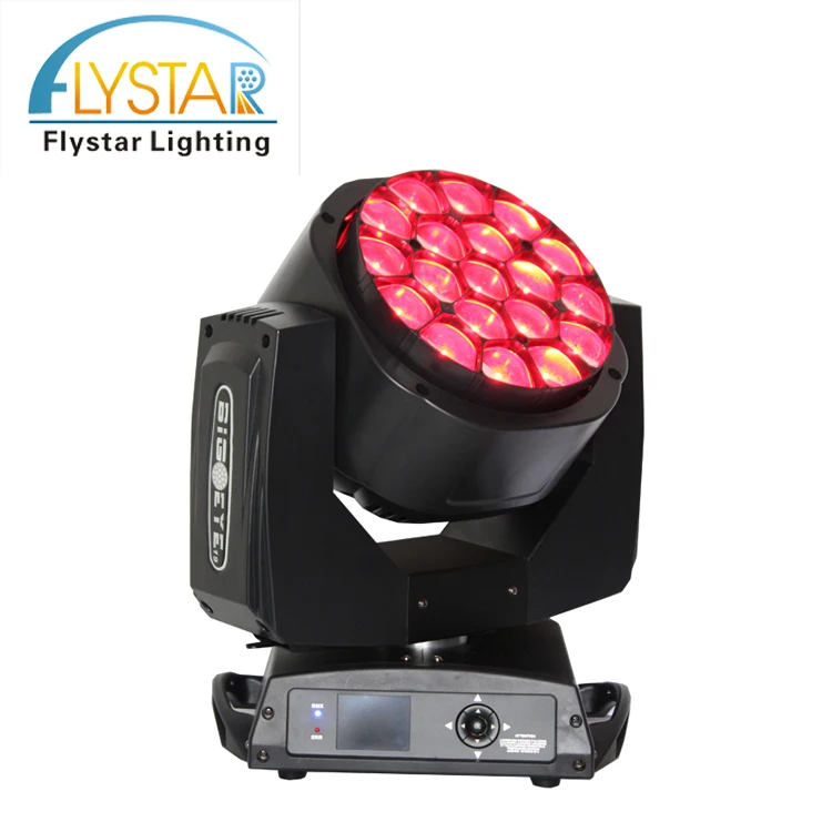 stage lighting 19X15W RGBW led zoom beam wash bee eye K10 moving head light