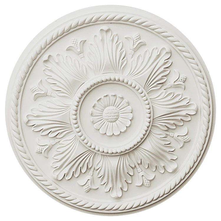 2022 hot selling the latest home decoration PU molding is safe and environmentally friendly Polyurethane ceiling medallion