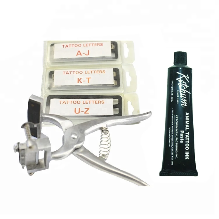 KD712 SS304 материал животных Кролик Татуировки щипцы инструмент с чернилами