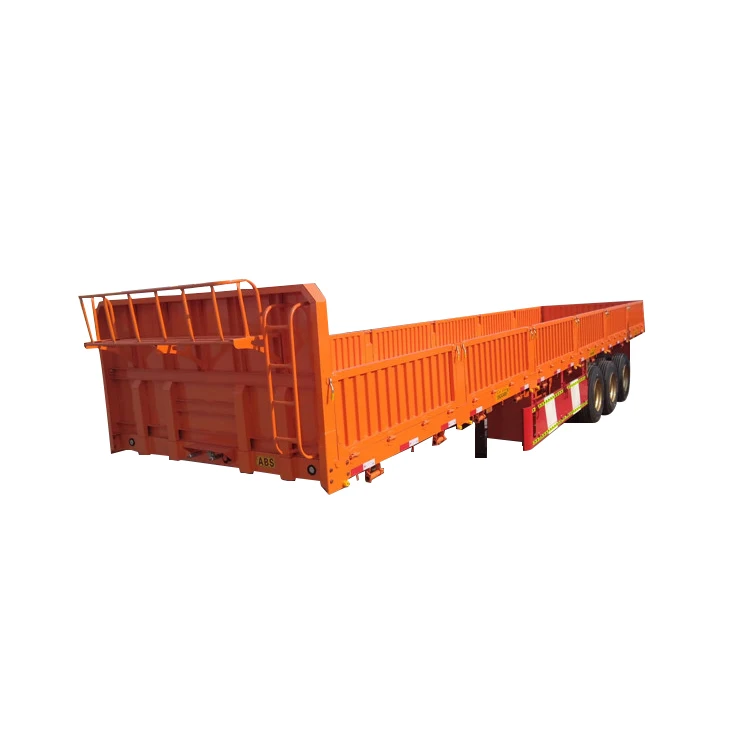 3 Axles 40ft Side Wall Cargo Truck Trailer Fence Semi Trailer
