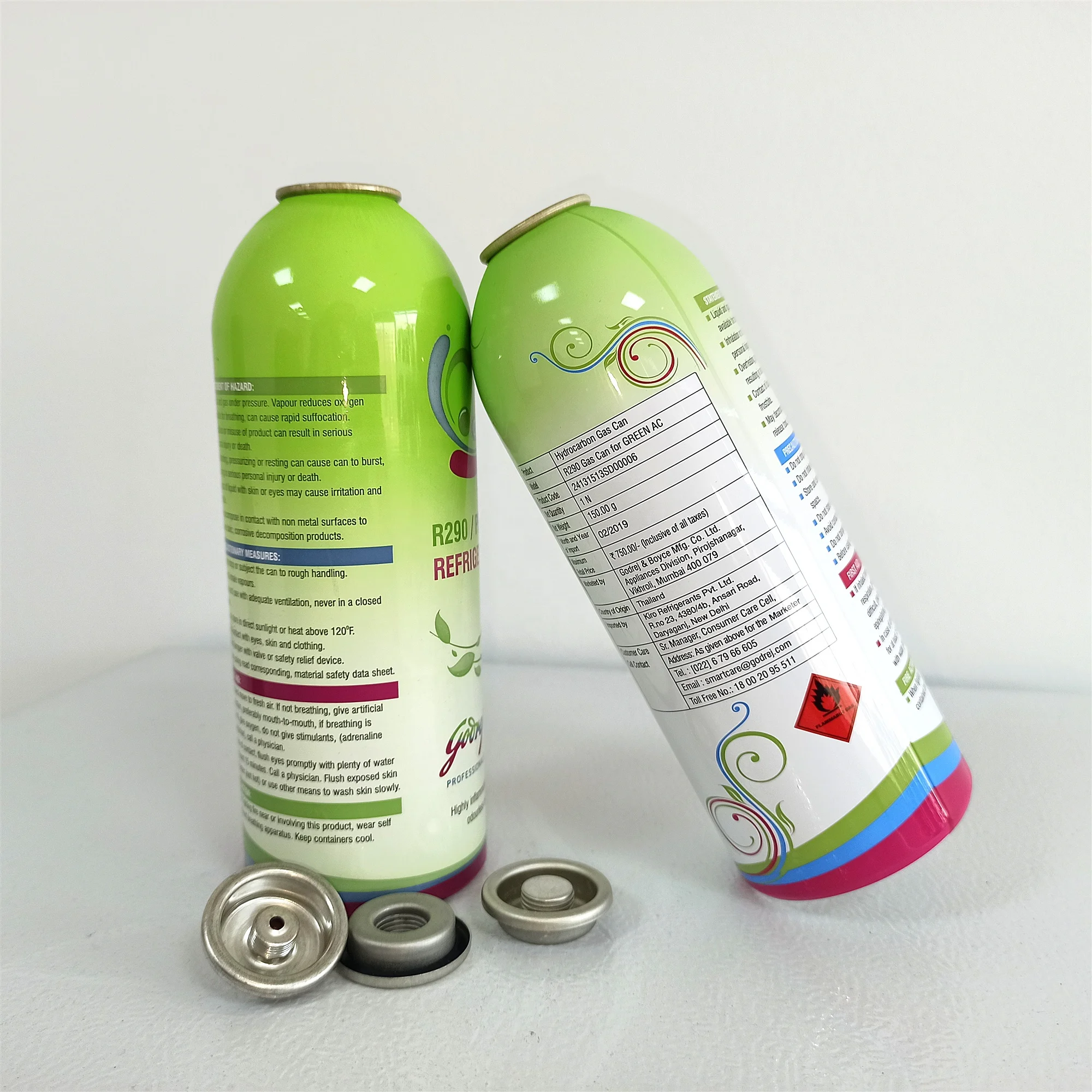 white aerosol cans refrigerant aerosol can manufacturer refrigerant gas R134a refrigerant refillable aerosol can