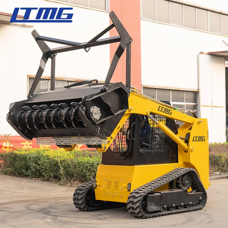 Лтмг мини-погрузчик с лесными Mulcher 500 кг 700kgs 850 950 1050 1500kgs трек гусеничный погрузчик бортовым