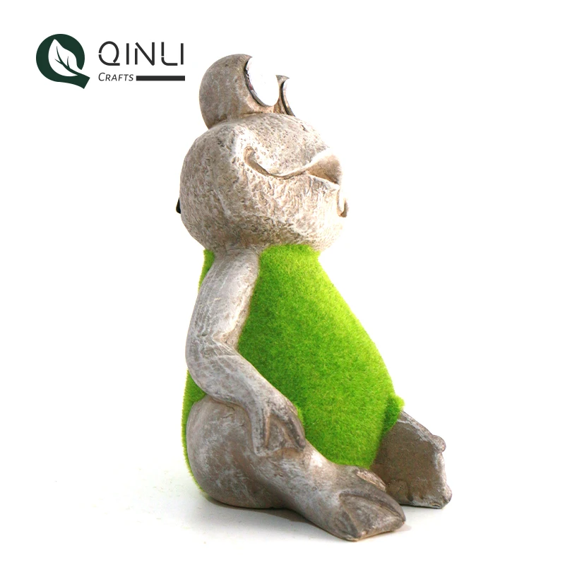 
Best Price Yard Decoration Pottery Made Solar Led Lights Outdoor Garden Ornaments 