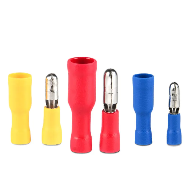 PVC Insulated Double Crimp Bullet Disconnectors MPD 1 - 250 For Quick Crimp Electrical Terminal Connectors
