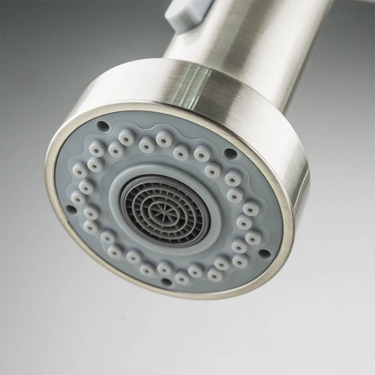 wholesale pull down sink water flow wash SUS304 stainless steel mirror polished chrome plating finish faucet tap kitchen mixer