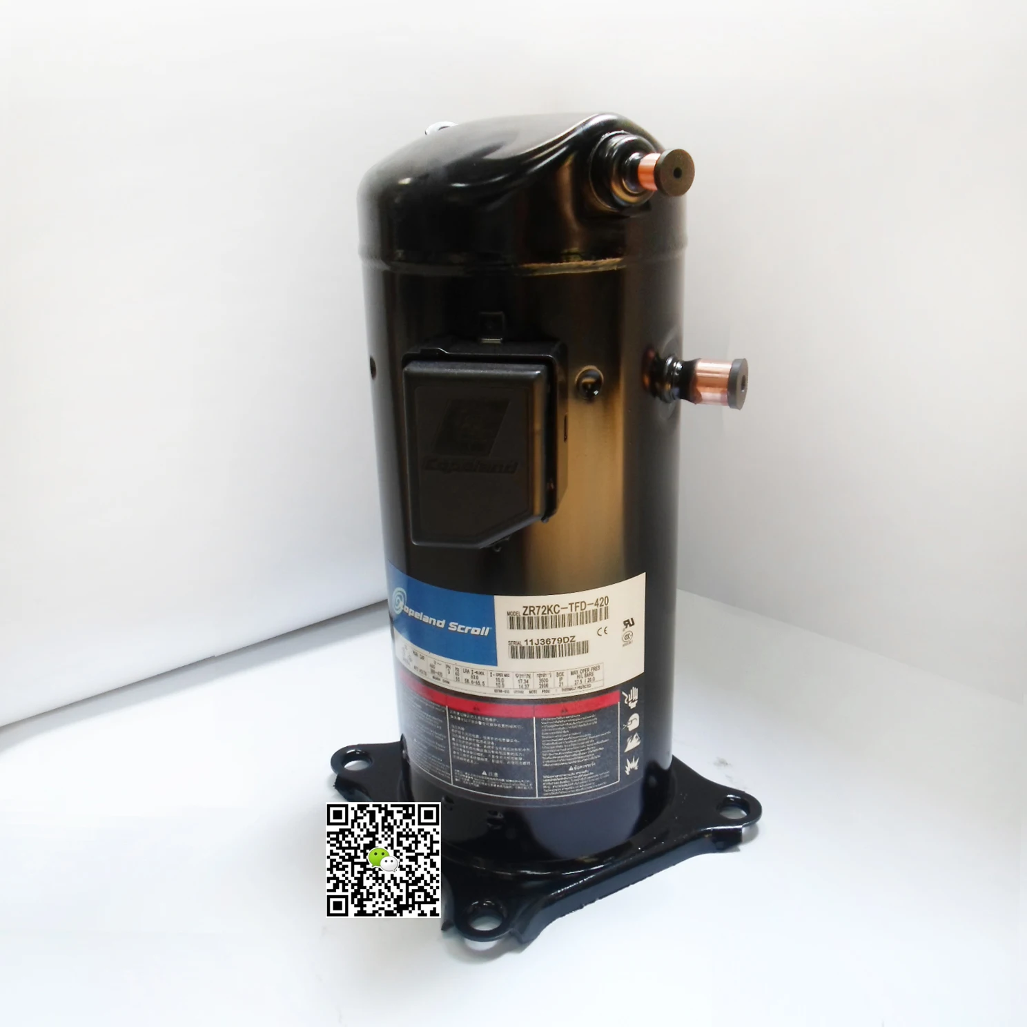 3.5 Hp COPELAND SCROLL COMPRESSOR ZR47K3-PFJ-522 35000 Btu Compressor ZR42 K3 PFJ 522