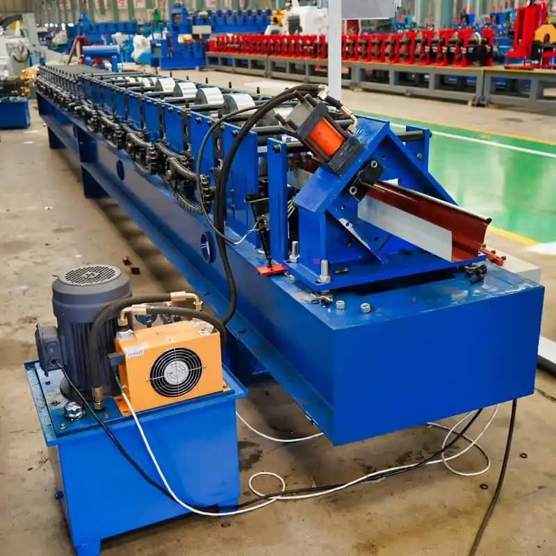 Steel Roofing Metal Water Rain Gutter Roll Forming Making Machine