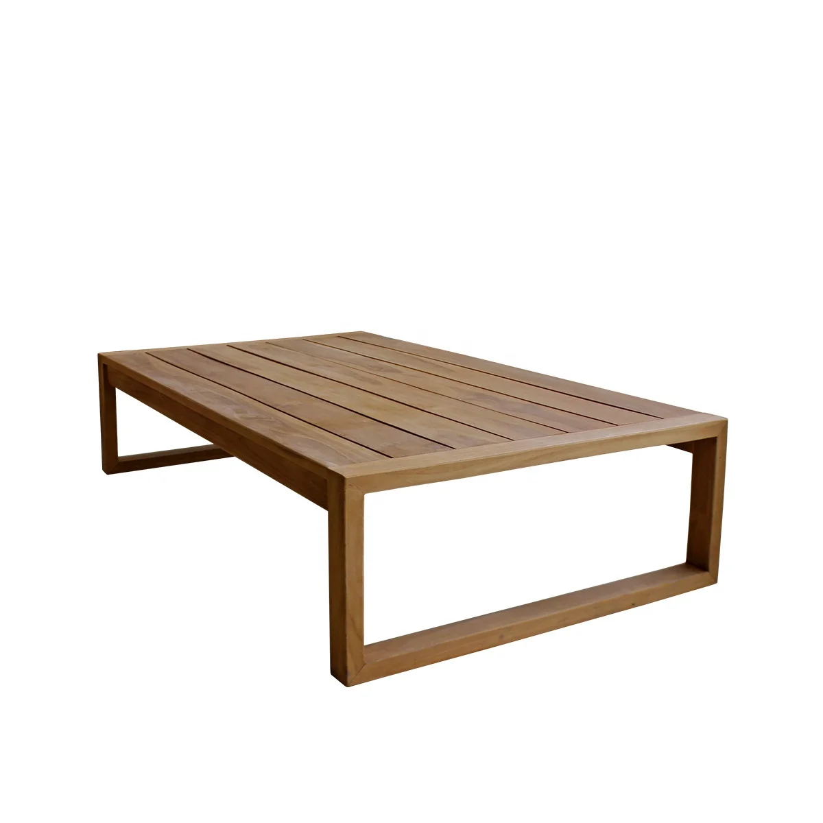 Aluminum teak wood color 6 feet 8 feet rectangular teak dining table outdoor patio wooden Dining table for 6-8-10 seats