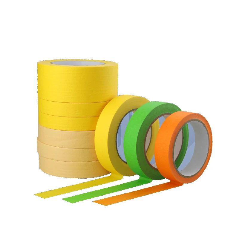 High Temperature UV Resistance High Viscosity colorful Masking Tape For Car Painting