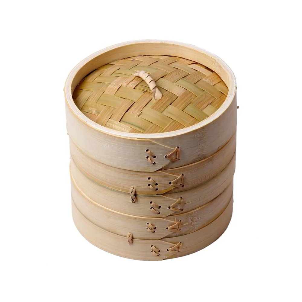 Factory Wholesale High Quality Bamboo Steamer Basket for Multi-purpose Food Steamer Bamboo Steaming Manufacturer