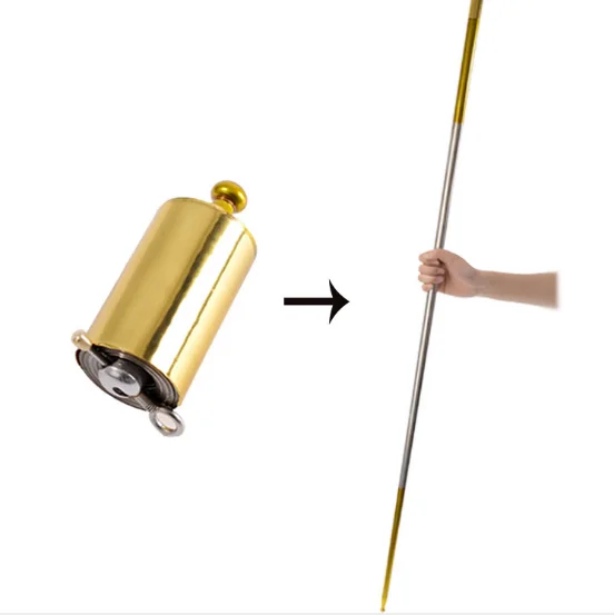 portable magic metal steel  telescopic rod sticks appearing magic wand pocket staff sticks