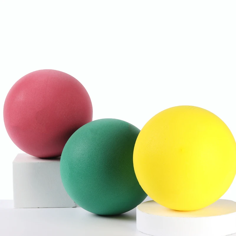 Factory Custom 7-Inch Uncoated High Density Foam Ball Wholesale Soft Bouncy Foam Sports Balls for Kids Foam Silent Balls