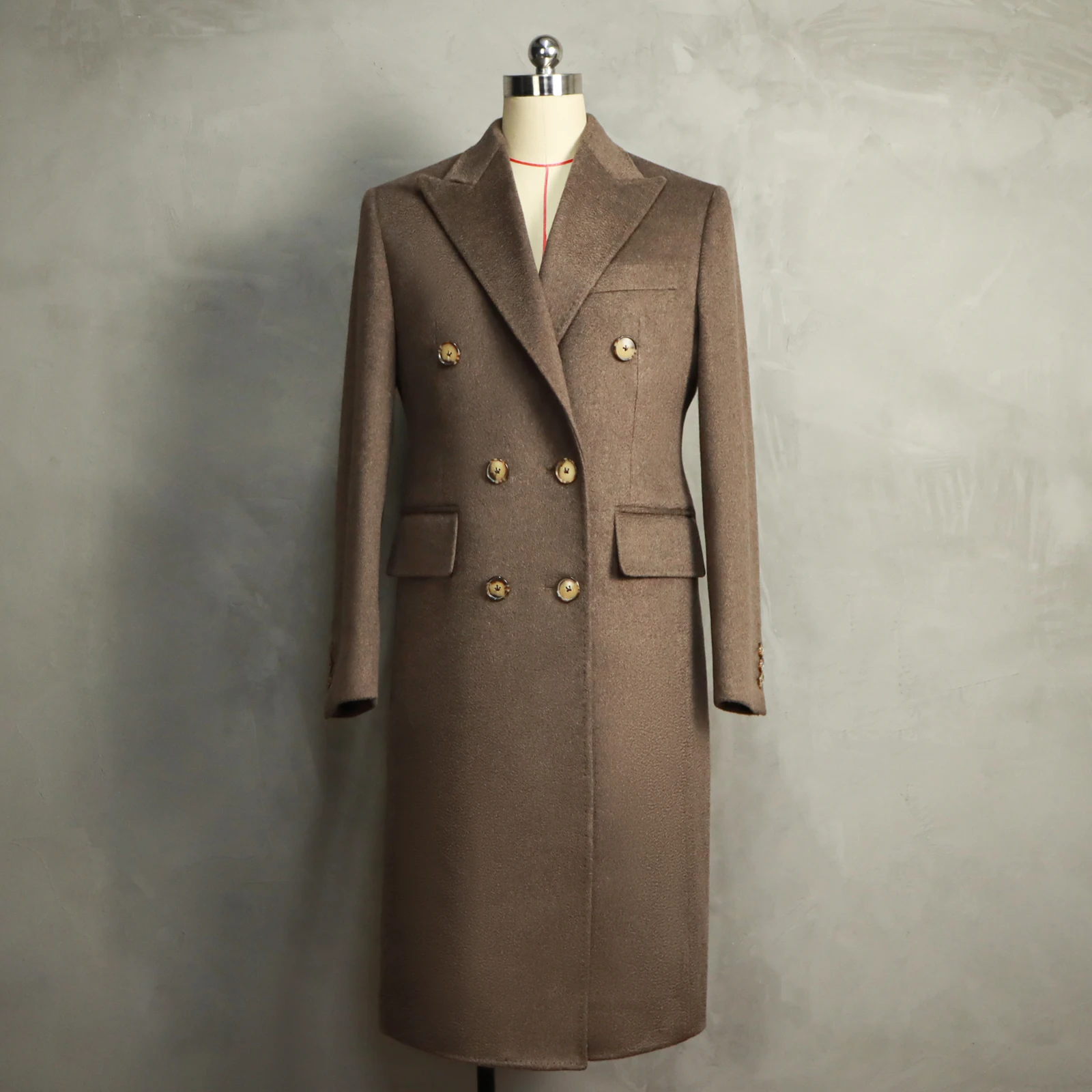 CMT Tailor Made Double Button Women Overcoat Custom Business Formal Wool Overcoat