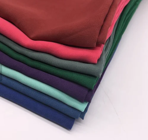 HOT!!!2020 New Polyester Lexus 180GSM Chiffon Fabric For Muslim Abaya Fabric 50+50D*50+50D