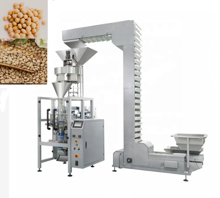 Automatic lentils chocolate cocoa white bean legume packaging machine spices green beans filling packing machine