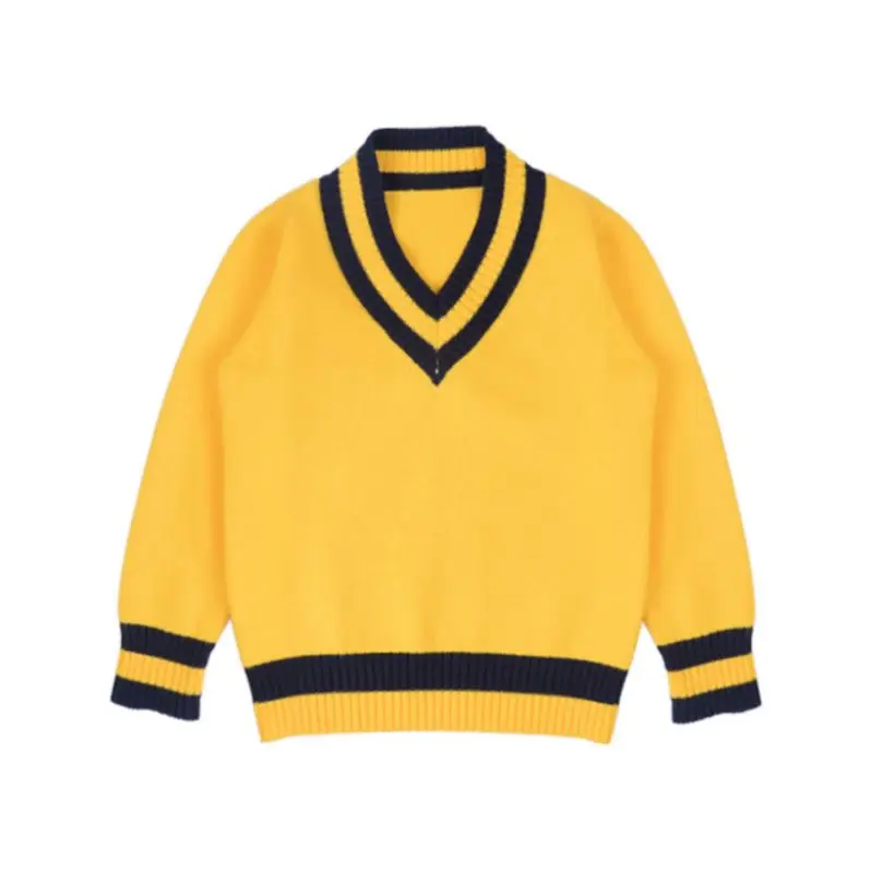 RG-Custom logo spring and autumn 2023 suitable match skirt and pants unisex sweater design school uniform
