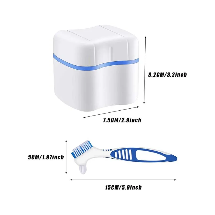 ОЕМ зубная хранения очищающая Ванна фиксатор чехол совпал щетки оптом пластиковая коробка для зубного протеза