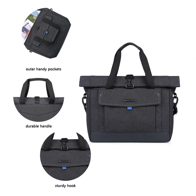 Best Design 2022 Waterproof Simple Custom Logo Laptop Briefcase Casual Briefcase Custom Smart Briefcase Zipper