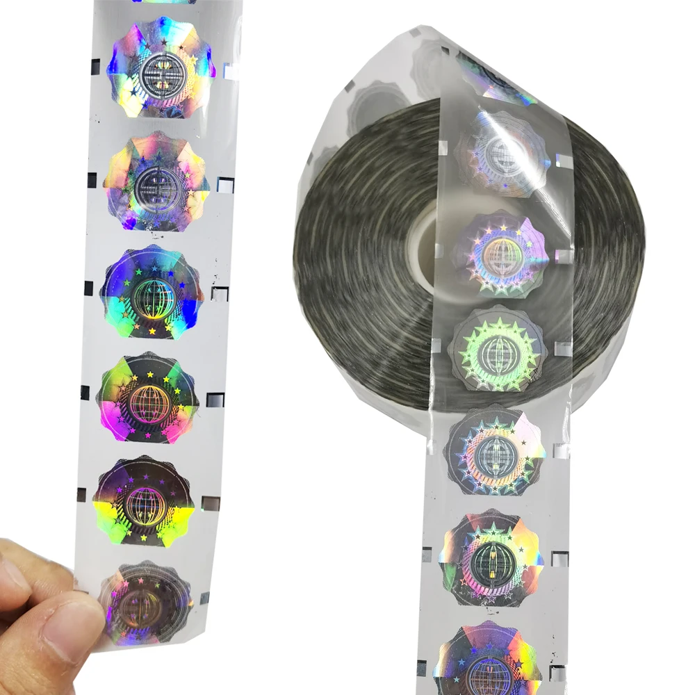 Custom Design Printing Waterproof Transparent Holographic 3d Hologram Authenticity Thermal Security Sticker Label