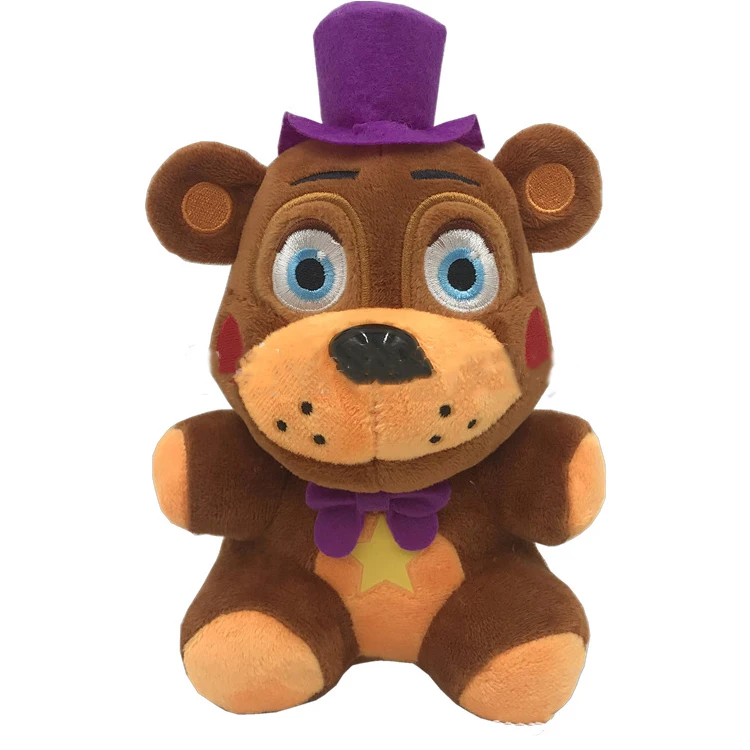 Fnafs Plush Five Night At Freddys (FNAF) Pizza Sim Collectible Soft Plush Cartoon Stuffed Fnafs Rockstar Freddy Fazbear
