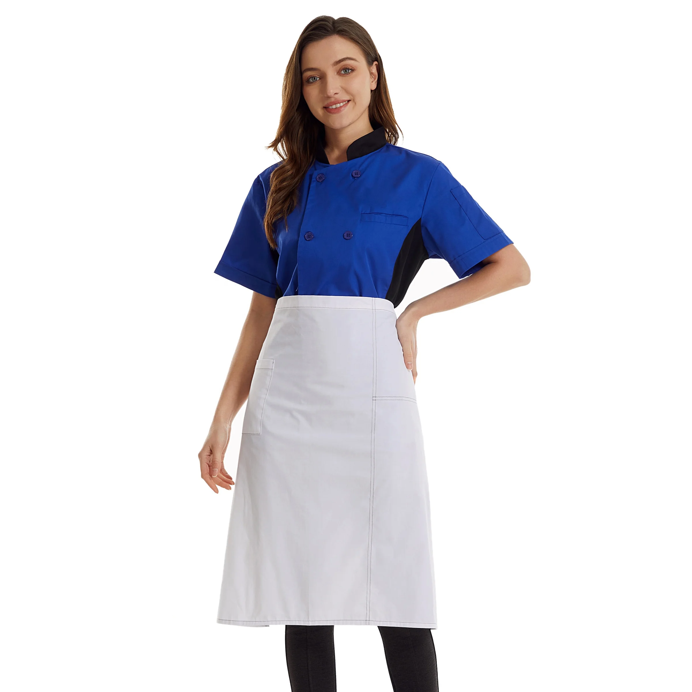 Modern Female Executive Chef Jacket Uniforms Kitchen Women Restaurant Bar Uniforms