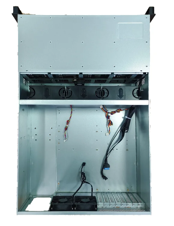 4u 24bays case 12g expander backplane server chassis EEB/ CEB nas storage case ATX and redundant power supply