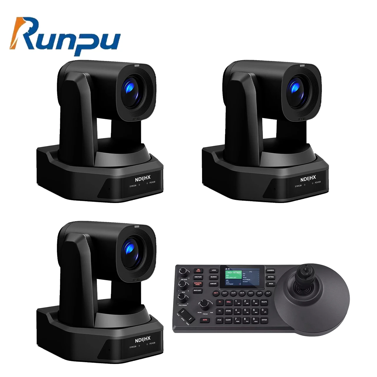 Runpu HD66A-20N телевещание прямая трансляция комплект = NDI POE 20X HD1080P AI трек SDI PTZ-камера hd mi lan usb3.0 + IP-контроллер