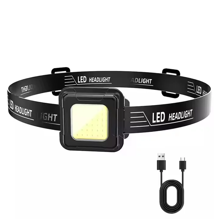 New Mini Rechargeable Waterproof COB LED High Power Light Ultra Bright Head Torches Light Tactical Flashlight LED Headlamp