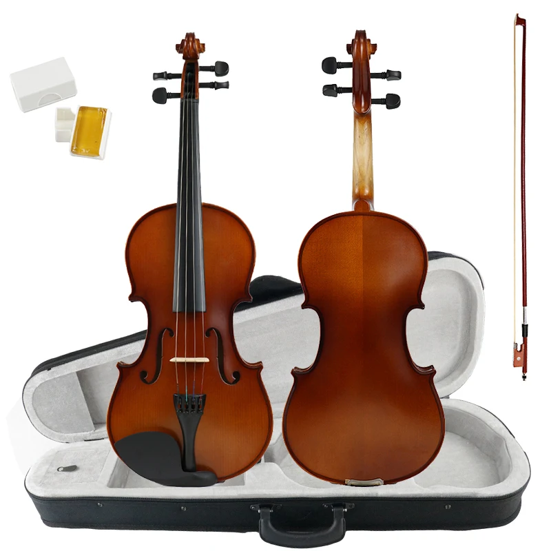 Chinese  Factory 4/4 3/4 1/2 1/4 1/10 1/16 1/32  Solid Violin ( VS107H)