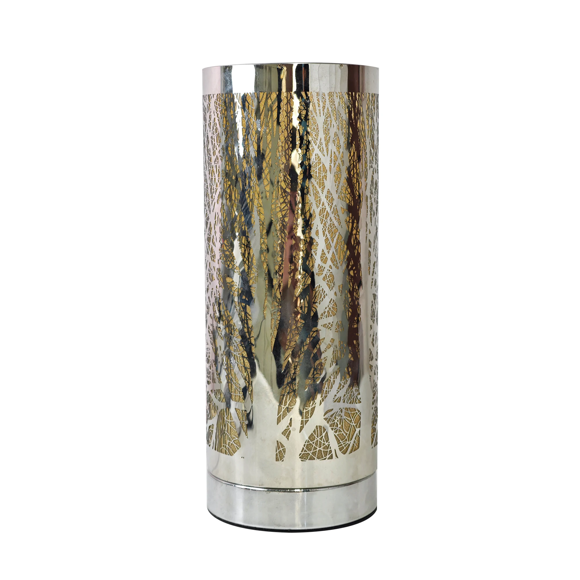 Wholesale metal round tree design wax melt burner led light candle scent electric wax warmer for wax melts