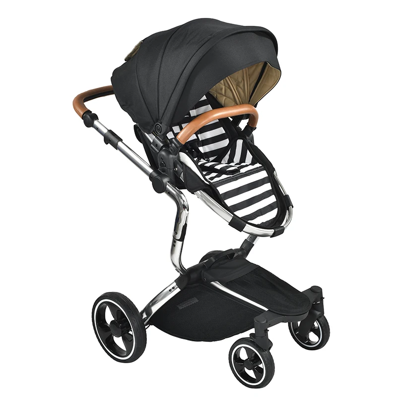 Off 50% EN1888 Wholesale Baby Stroller 3 in 1 Baby Pram Black Luxury Baby Carriage For Sale In High Quality