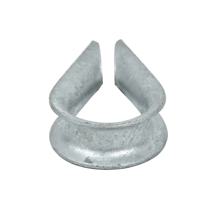 Heavy duty stainless steel/hot dip galvanized steel standard wire rope thimble wholesales price