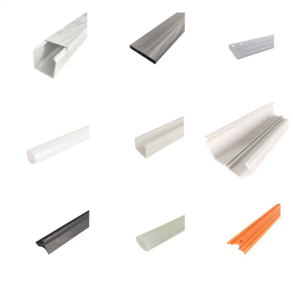 Custom Plastic Profile Manufacturer PVC/PA6/PC/ABS rigid Plastic Profiles Extrusion