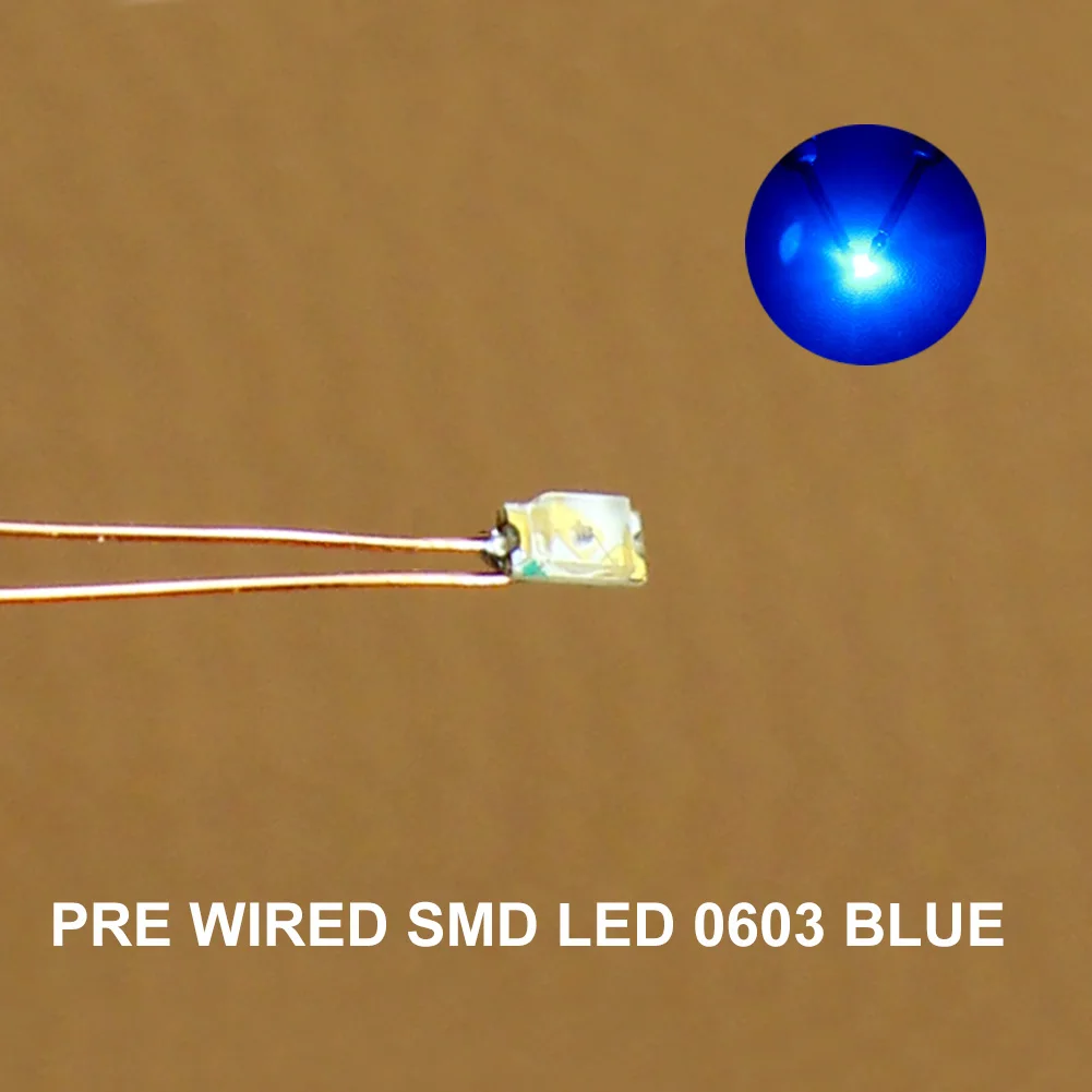 Предварительно припаянный микро светодиод 0 1 мм C0603x SMD 0603 медный провод