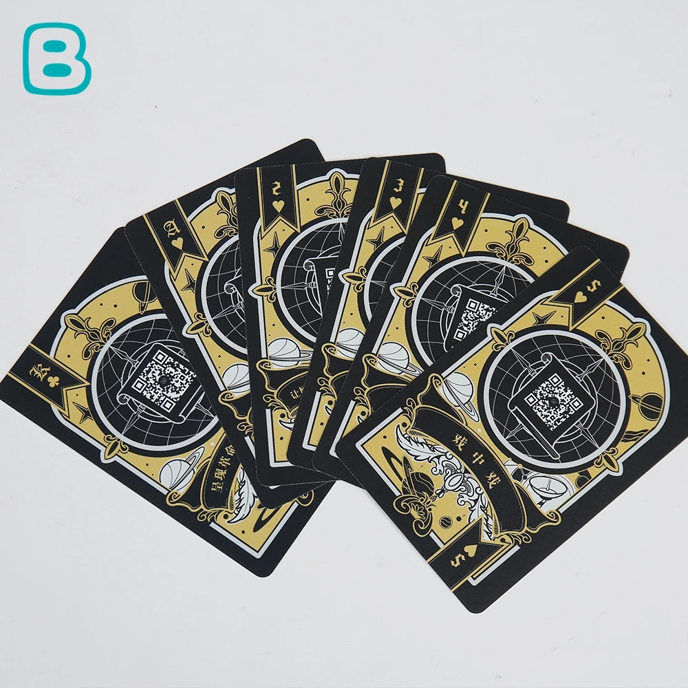 Customized Logo Printing Classic Eco-Friendly and Durable 54 Playing Cards Recyclable Luxury Paper Collectible Cards