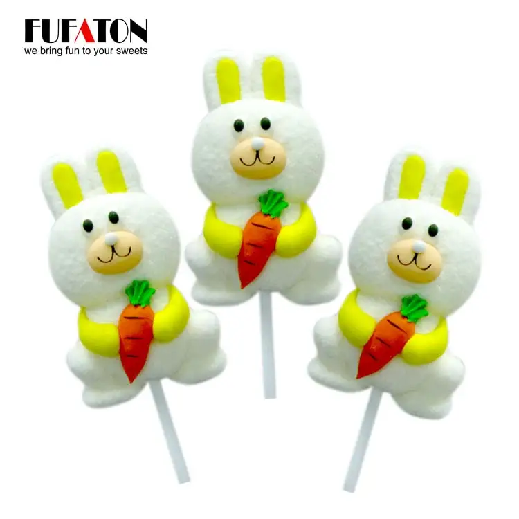 Halal good taste fruit marshmallow lollipops Candy supplier FOB Shenzhen FOB Shantou