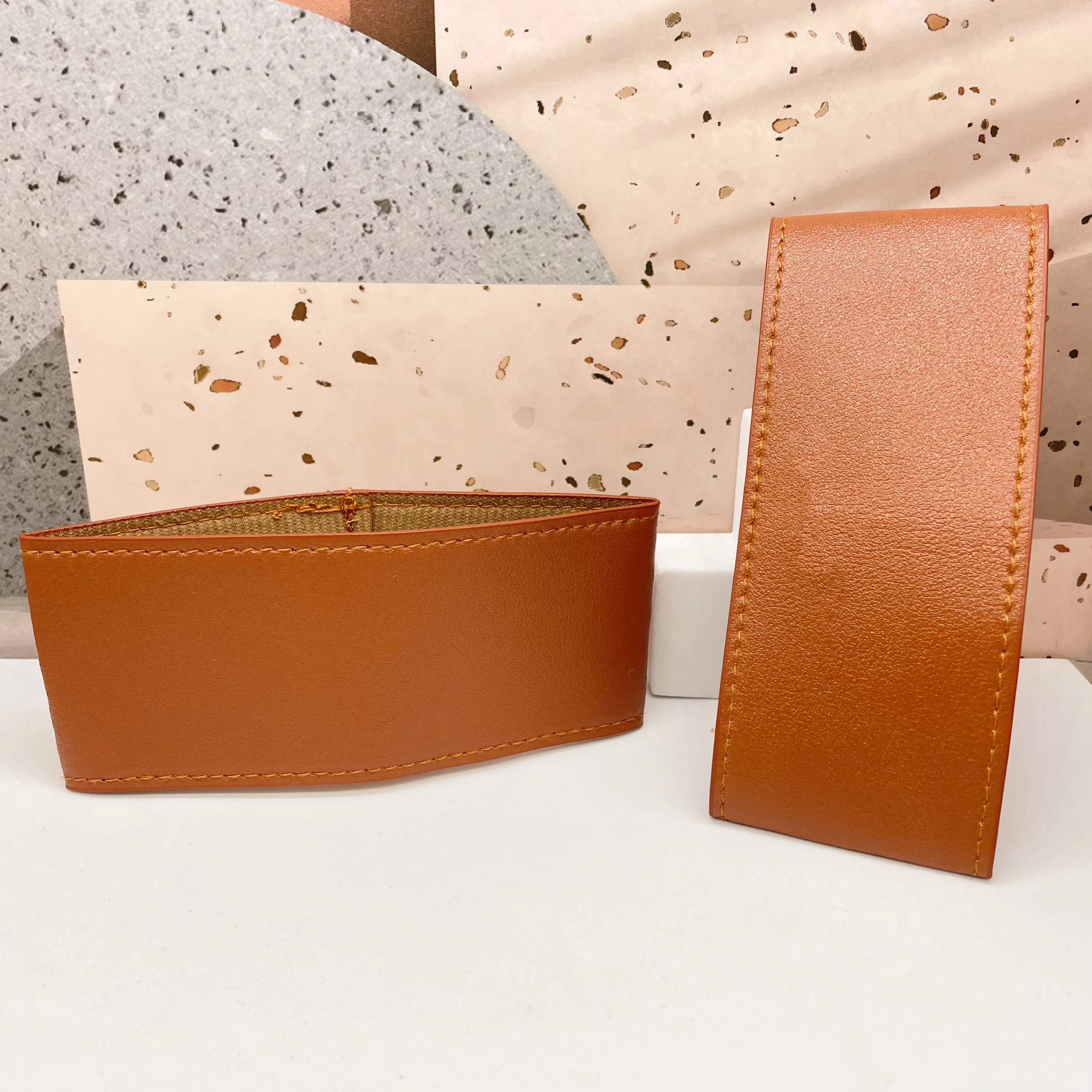 Reusable Leather Custom Coffee Cup Sleeve Holder PU Cup Sleeve