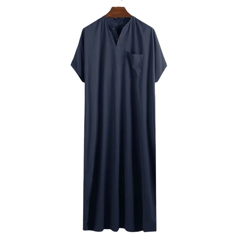 Islamic Clothing Long Sleeve Men Thobe Arab Jubba Hot Selling Jubba Muslim Saudi Arab Daffah Dubai Thobe For Mens