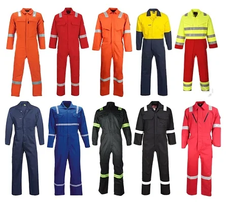High Reflective Workwear And Work Personalized Work Suits Cotton Coverall With Reflective Tape